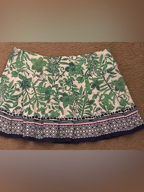 LILLY PULITZER ANNORA SKORT LIL ESCAPE PLAN Sz L